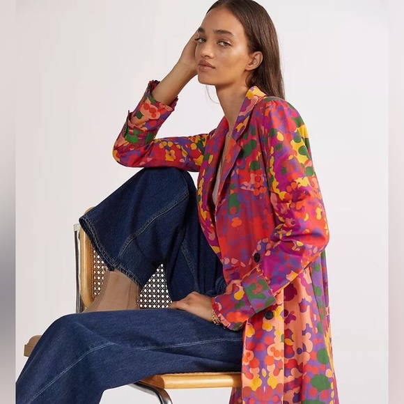 Anthropologie Cotton Long Jacket - Picture 3 of 7